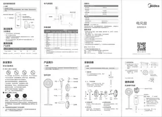 Midea美的 FS40-18AR落地扇REACHCCC220V,1Ph50Hz极地白__透明灰MDATH713